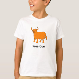 "Wee Coo" Highland Cow to Shirt Design