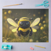 Wee Electric Bee Decoupage Paper | winzig aber mäc Seidenpapier (Basteln)