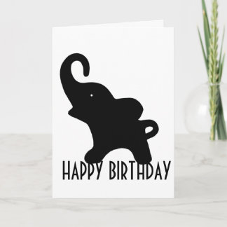 Wee Elephant Happy Birthday Card Karte