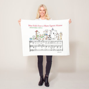 WEE FISH EWA MARE EGRETS MOOSE Sandra Boynton Fleecedecke