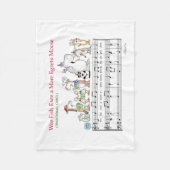 WEE FISH EWA MARE EGRETS MOOSE Sandra Boynton Fleecedecke (Vorderseite)