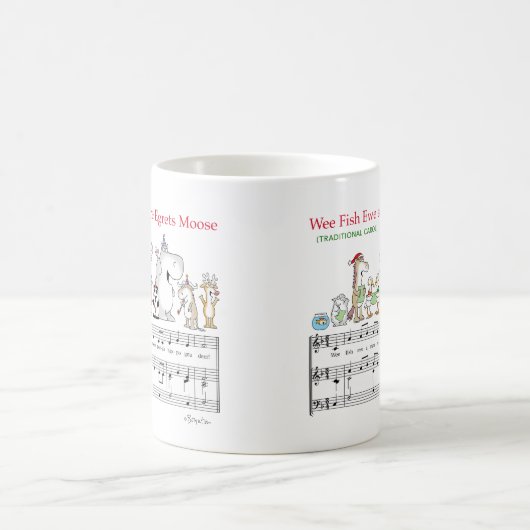 WEE FISH EWA MARE EGRETS MOOSE Sandra Boynton Kaffeetasse (Mittel)