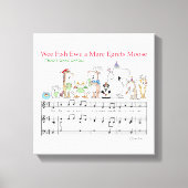 WEE FISH EWA MARE EGRETS MOOSE Sandra Boynton Leinwanddruck (Vorderseite)