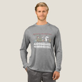 WEE FISH EWA MARE EGRETS MOOSE Sandra Boynton Tri-Blend Shirt (Volle Vorderseite)