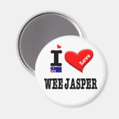WEE JASPER - I-Liebe Magnet (Vorderseite/Rückseite)