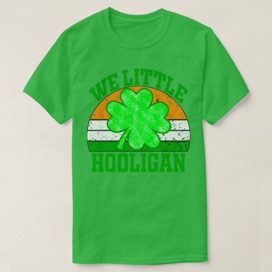 Wee Little Hooligan Funny St Patricks Day T-Shirt (Design vorne)