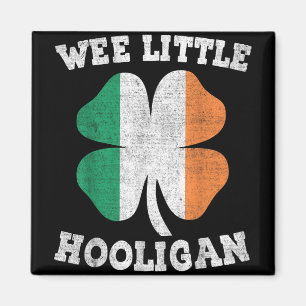 Wee Little Hooligan Funny St Patricks Day Teen Boy Magnet