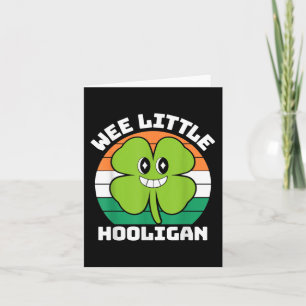 Wee Little Hooligan Funny St Patricks Day Toddler Karte