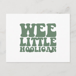 Wee Little Hooligan Kids St. Patrick's Day Postkarte