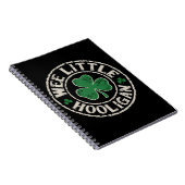 Wee Little Hooligan Kleeblatt St Patrick's Day Notizblock (Rechte Seite)