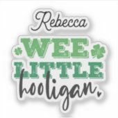 Wee Little Hooligan | St. Patrick's Day Aufkleber (Vorderseite)