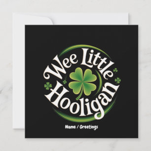 Wee Little Hooligan St. Patrick's Day Funny Irish Einladung