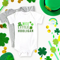 Wee Little Hooligan St. Patrick's Day Green Clover