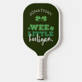 Wee Little Hooligan | St. Patrick's Day Pickleball Schläger (Rückseite)
