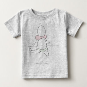 wee. little. teeny: baby girl baby t-shirt