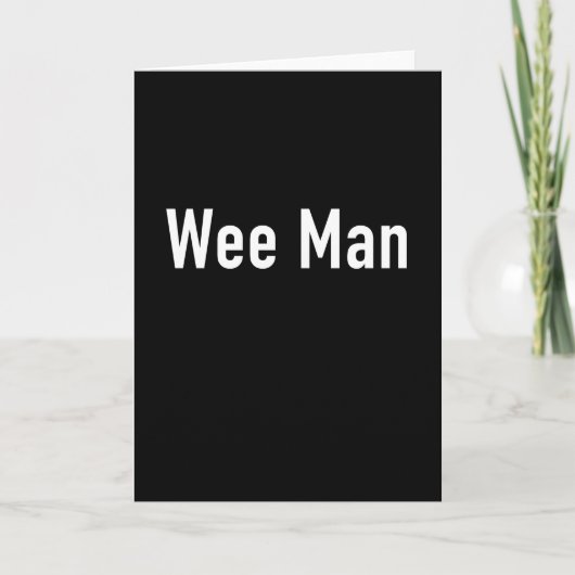 Wee Man Karte (Vorderseite)