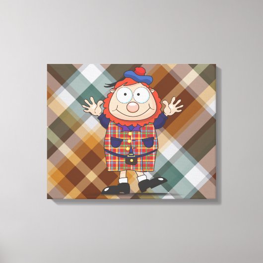 Wee man leinwanddruck (Vorderseite)