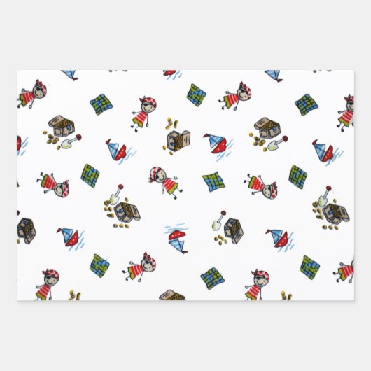 Wee Pirates Geschenkpapier Set (Vorderseite 2)
