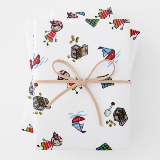 Wee Pirates Geschenkpapier Set (Beispiel)