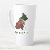 Wee Scottie Dog Verließ Hand Merry Ruff! Ruff! Milchtasse (Linke Ecke)