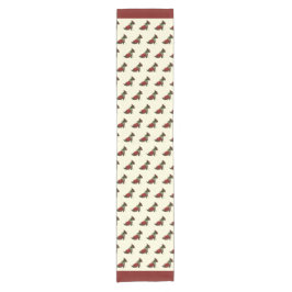 Wee Scottie (Merry Ruff Ruff) 14" X 72" Kurzer Tischläufer