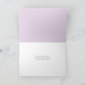 Wee Scottie Puppy Liebe Valentine's Day on Lavende Karte (Innenseite)