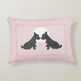 Wee Scotties Pink Puppy Liebe Accent Pillow Dekokissen