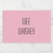 Wee Whiskey Alkoholflaschenetikett (Einzelnes Label)