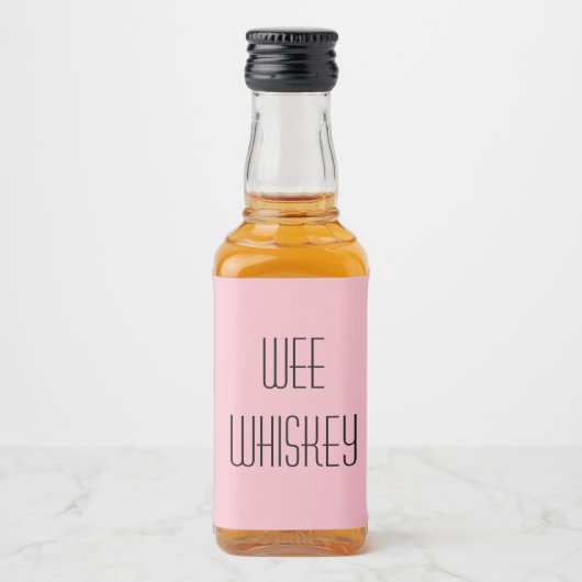 Wee Whiskey Alkoholflaschenetikett (Vorderseite)