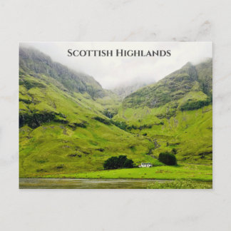 Wee White House Glen Coe Scottish Highlands Postkarte