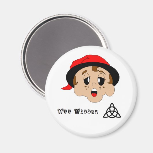 Wee Wiccan Magnet (Vorderseite/Rückseite)