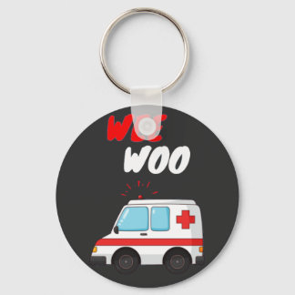 Wee Woo Ambulance AMR Funny EMS EMT Paramedic Gesc Schlüsselanhänger