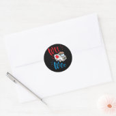 WEE WOO AMR. EMT AMR. Paramedic Ambulance Runder Aufkleber (Umschlag)