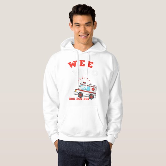Wee Woo Boo Boo Bus Ambulance Funny EMS EMT Hoodie (Vorne ganz)
