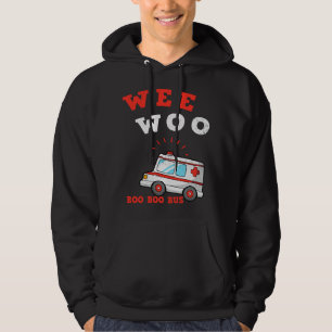 Wee Woo Boo Boo Bus Krankenwagen Lustige Rettungss Hoodie