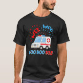 Wee Woo Boo Bus Ambulance Ems Emt Paramedic T-Shirt (Vorderseite)