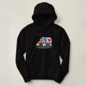 Wee Woo Boo Bus Ambulance Funny EMS EMT Parame Hoodie (Design vorne)