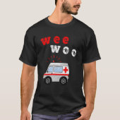 Wee Woo Bus Ambulance AMR Retro EMT Paramedic T-Shirt (Vorderseite)