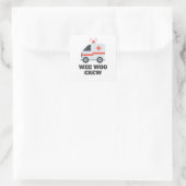 Wee Woo Crew, 911 Ambulance Square Sticker (Tasche)