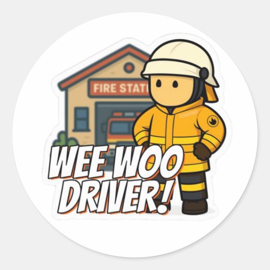 Wee Woo Driver - Rural Sticker (Vorderseite)