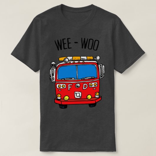 Wee Woo Firefighter T-Shirt (Design vorne)