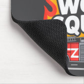 Wee Woo Squad Feuerwehrmann Spaß Design Mousepad (Ecke)