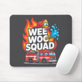 Wee Woo Squad Feuerwehrmann Spaß Design Mousepad (Mit Mouse)