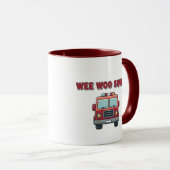 Wee Woo Squad Fire Truck Mug - Kids Firefighter Tasse (VorderseiteRechts)