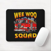 Wee Woo Squad Firefighter Truck Lover Fireman Crew Mousepad (Mit Mouse)