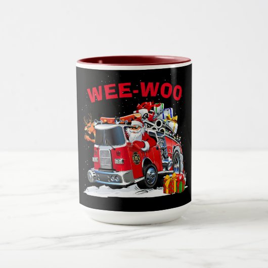 WEE-WOO Weihnachtsdesign mit Santa Tasse (Zentrum)