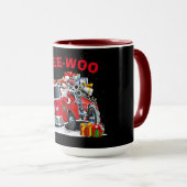 WEE-WOO Weihnachtsdesign mit Santa Tasse (VorderseiteRechts)
