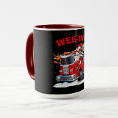 WEE-WOO Weihnachtsdesign mit Santa Tasse (Vorderseite Links)