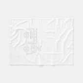 Wee Woo Wife Firefighter Suse Cute Minimalist Aest Fleecedecke (Vorderseite (Horizontal))