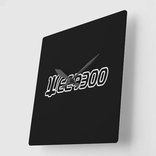 WEEABOO QUADRATISCHE WANDUHR (Winkel)